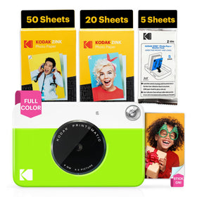 Kodak Printomatic green front view for portable instant memories