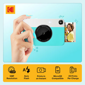 Kodak Printomatic 2x3 adhesive-backed prints ready for quick decorating