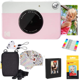 Kodak Printomatic pink camera ready for on-the-go instant prints