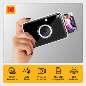 KODAK Printomatic+ back controls and LED indicator, clear status feedback benefit