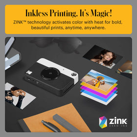 Kodak Printomatic Zero Ink technology demonstrating ink-free color prints