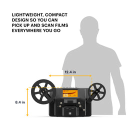 KODAK REELS 1080p output on screen showcases high-definition video.
