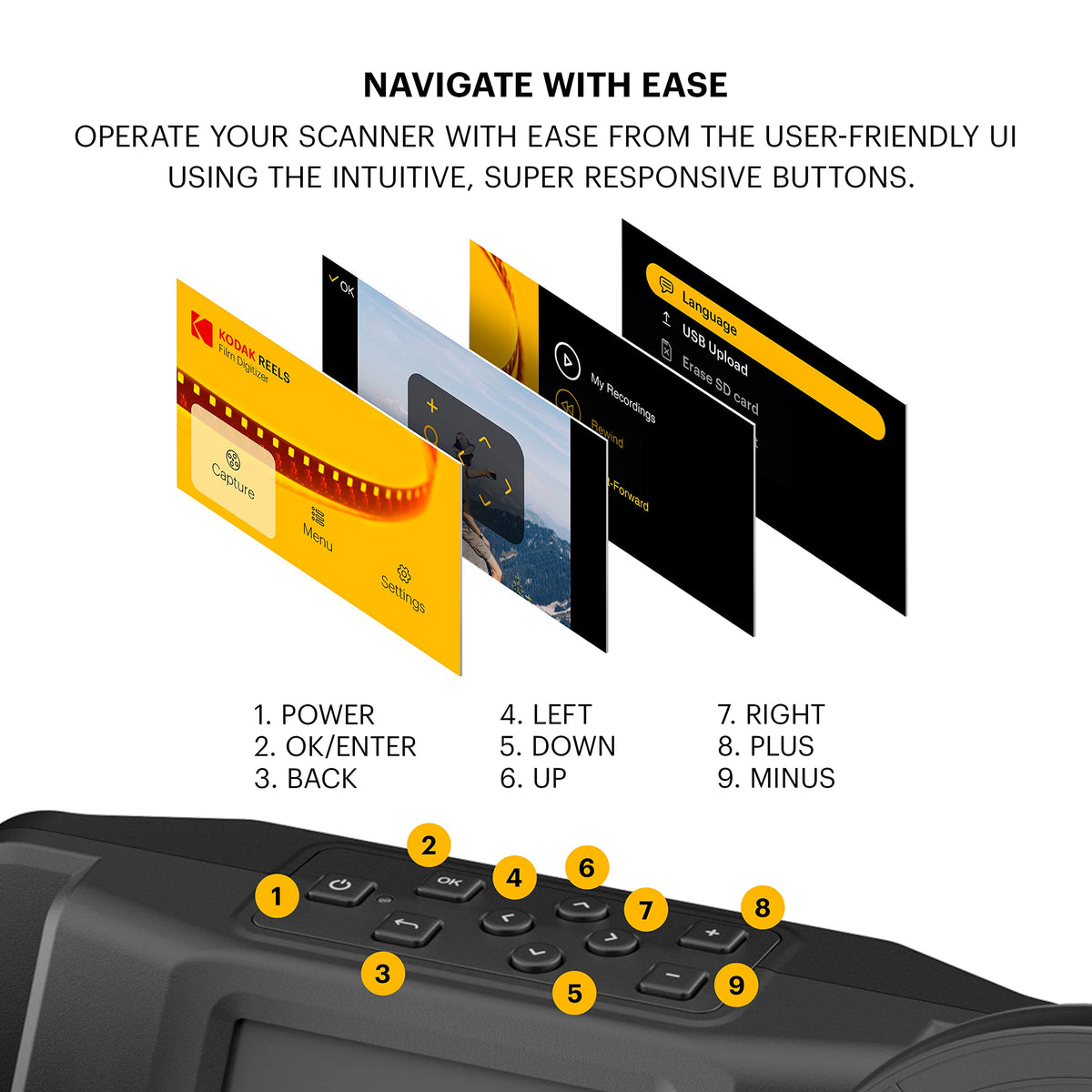 KODAK REELS compact travel design for memories on the go.