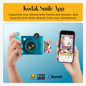 Kodak Smile+ Bluetooth connection to a phone for editing before print.