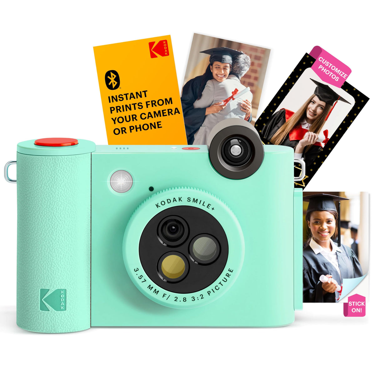 Kodak Smile+ camera with rotating lens and filters for playful, expressive photos.