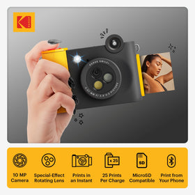 KODAK Smile+ camera side view with filter dial for quick style changes