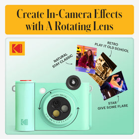 Fun App editing on Kodak Smile+ for personalized prints.