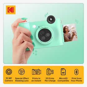 Kodak Smile+ inkless 2x3 photos print instantly without ink.