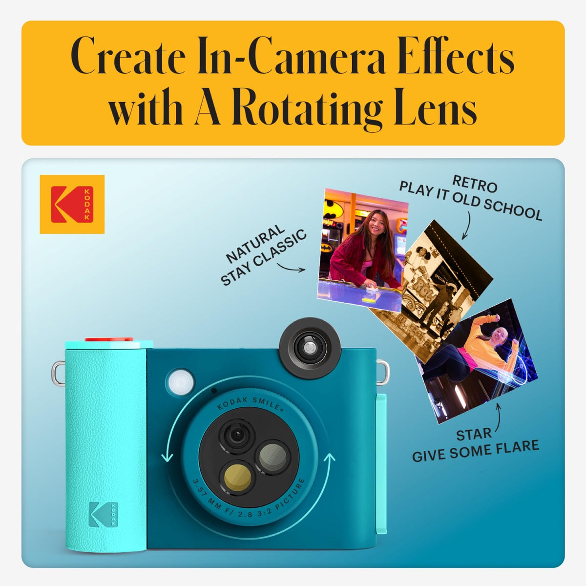 Kodak Smile+ microSD slot to save your captured shots.