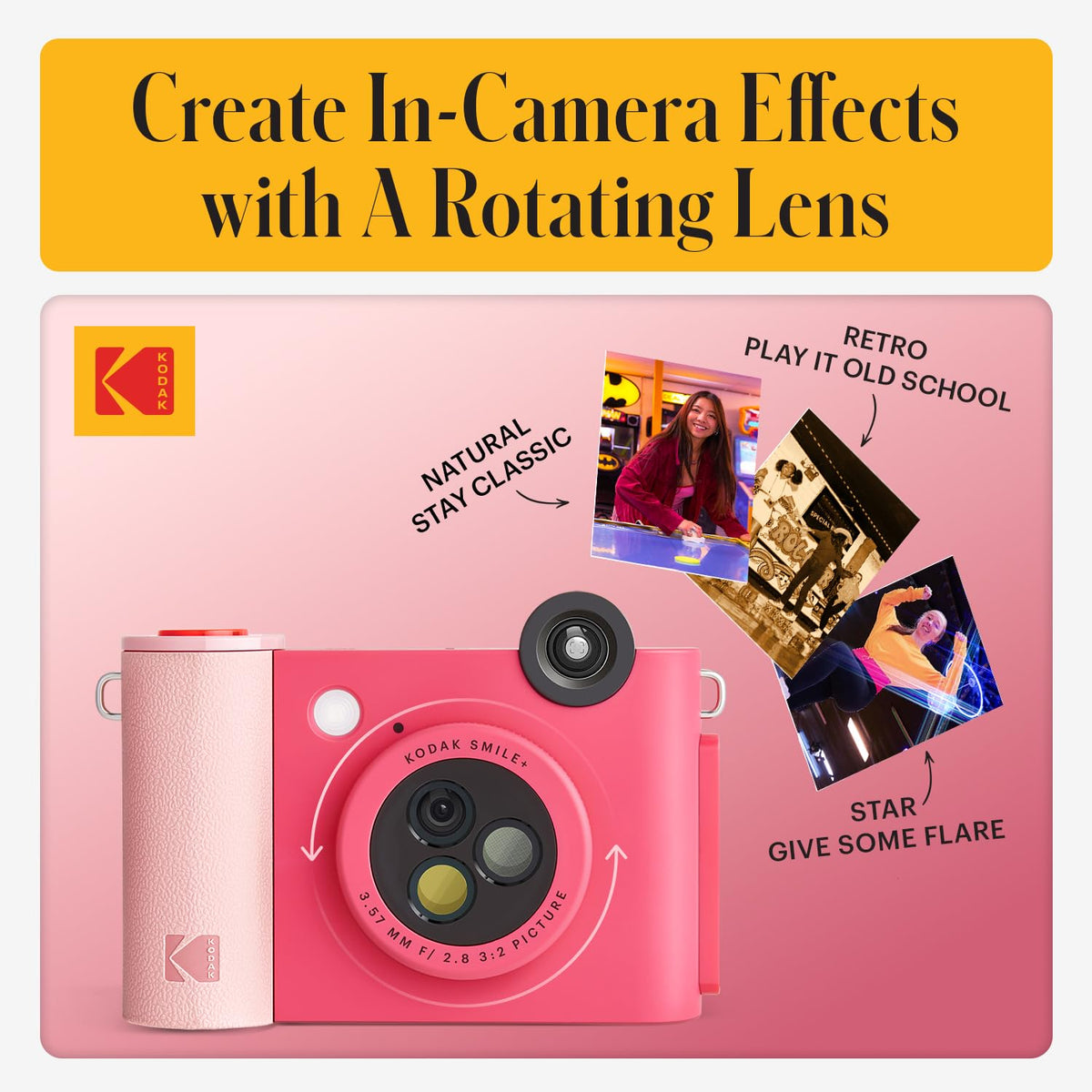 Kodak Smile+ microSD slot saves shots for later viewing