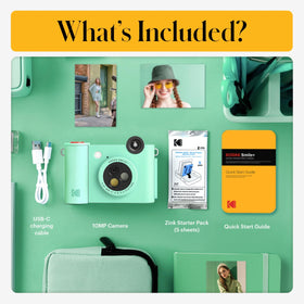 Kodak Smile+ microSD save preserves memories for later printing.