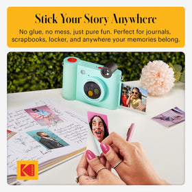 Kodak Smile+ prints ready-to-display photos with album and frames.