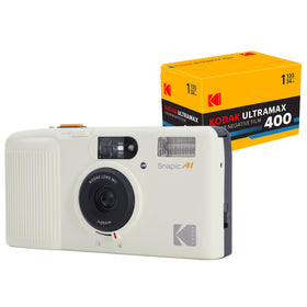 KODAK Snapic A1 ivory front view highlights compact design for everyday adventures.