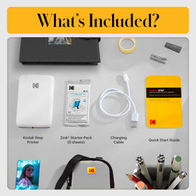 KODAK App editing tools for filters, borders, and stickers.