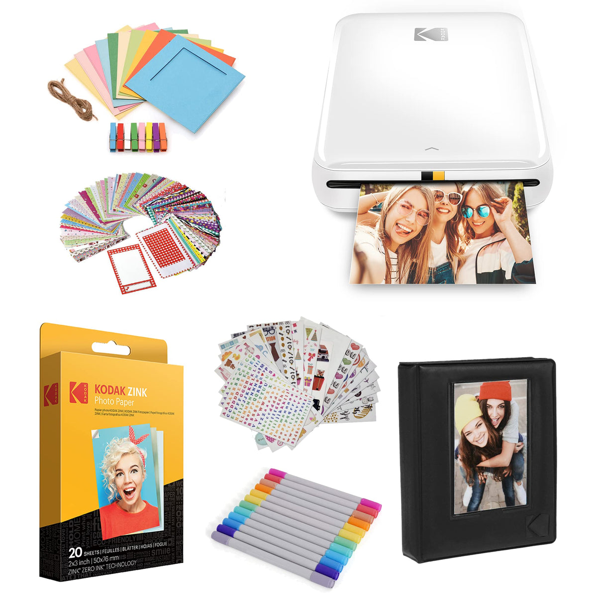 KODAK Step Printer Bluetooth pairing enables instant on-the-go prints.