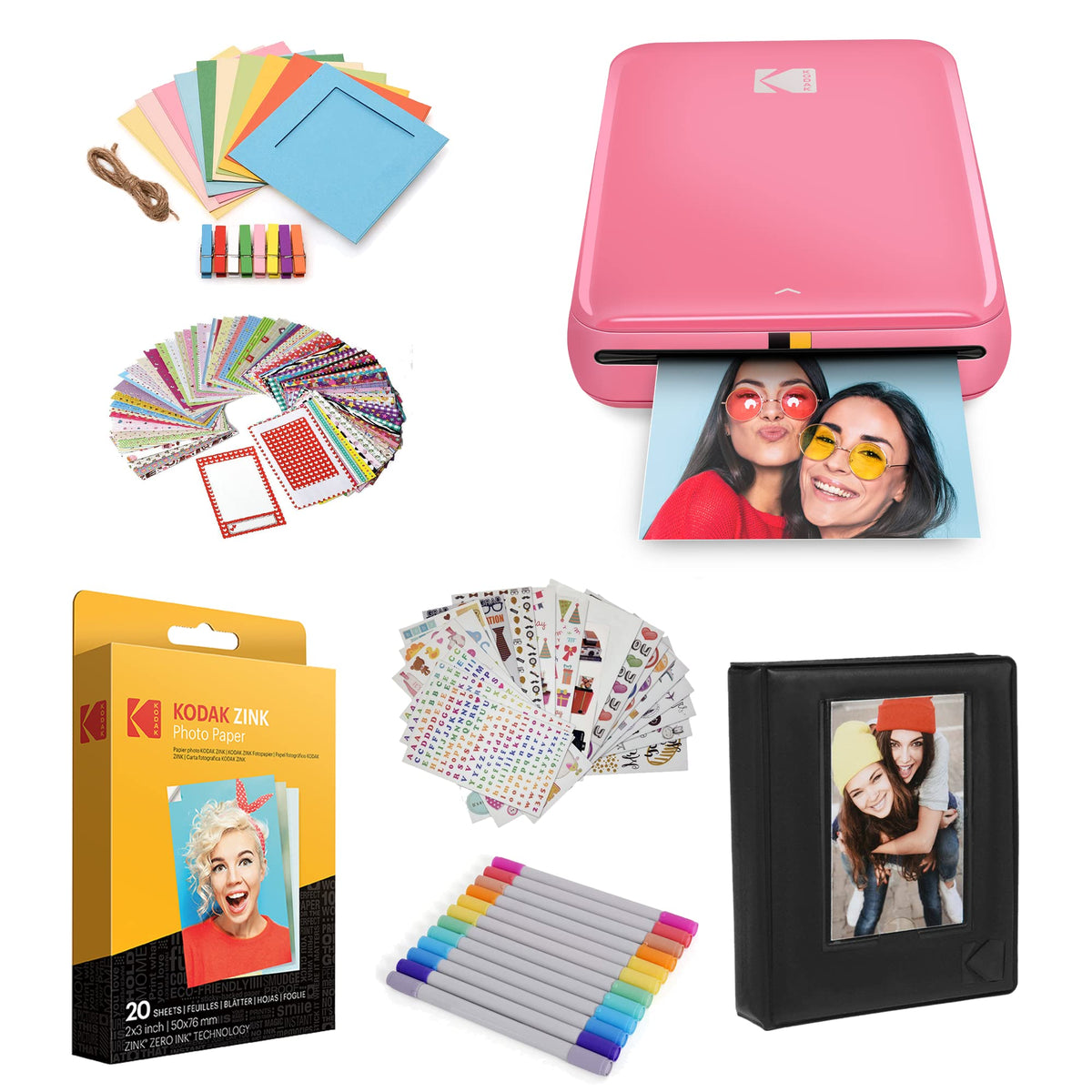 KODAK Step Printer with Bluetooth/NFC for quick mobile printing from iOS and Android.