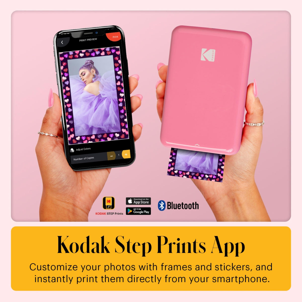 KODAK Step Printer produces peel-and-stick photos for scrapbooks and walls.