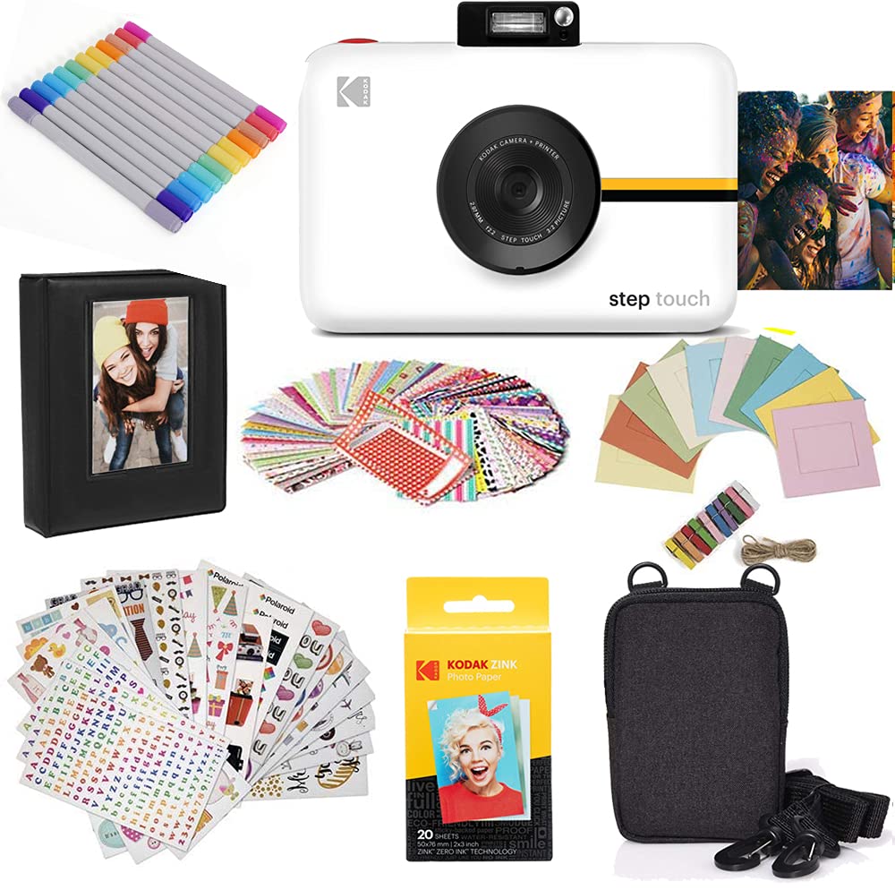 Kodak Step Touch captures crisp 13MP photos for instant prints.