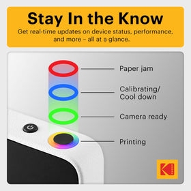 KODAK sticky-back photo close-up showing glossy texture, durable water-resistant benefit