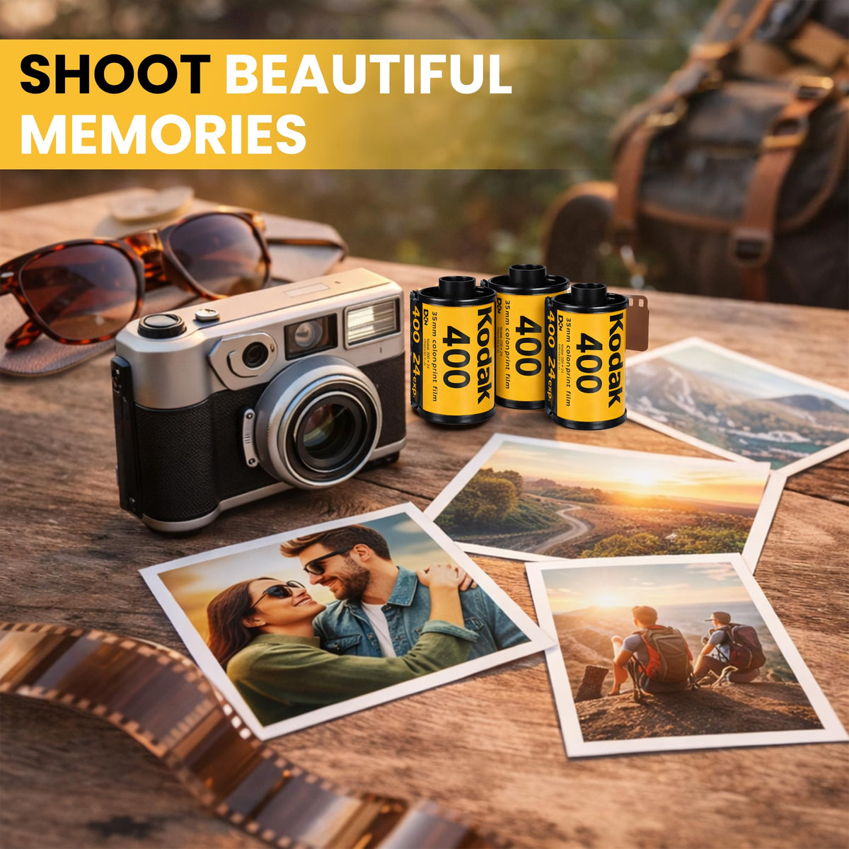 Sturdy Tiger film storage case closed protecting Kodak rolls on the go