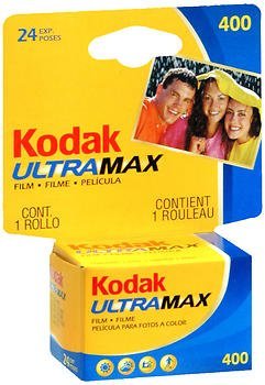 Kodak UltraMax Film 400 two-roll pack shown, ideal for everyday color photography.