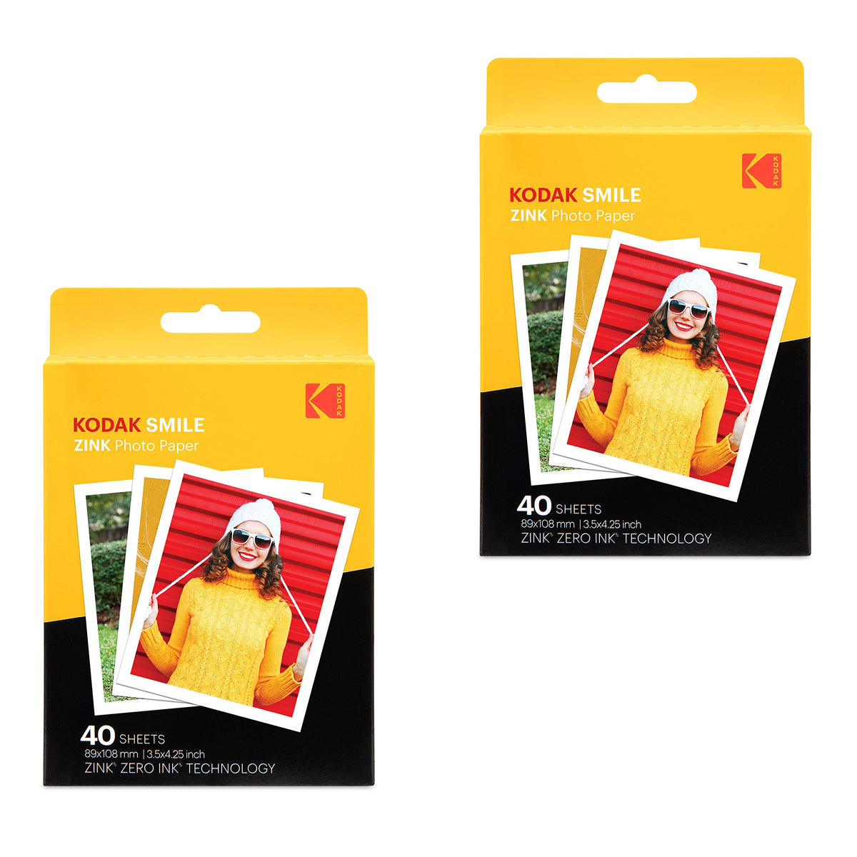 Kodak Zink premium paper 80 sheets pack delivers vibrant prints ready to share.