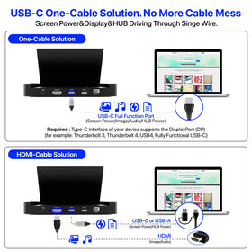 KOGODA front USB hub ports for fast data transfer and peripherals