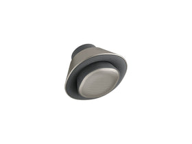 Kohler Moxie showerhead in brushed nickel, front view upgrades your shower.