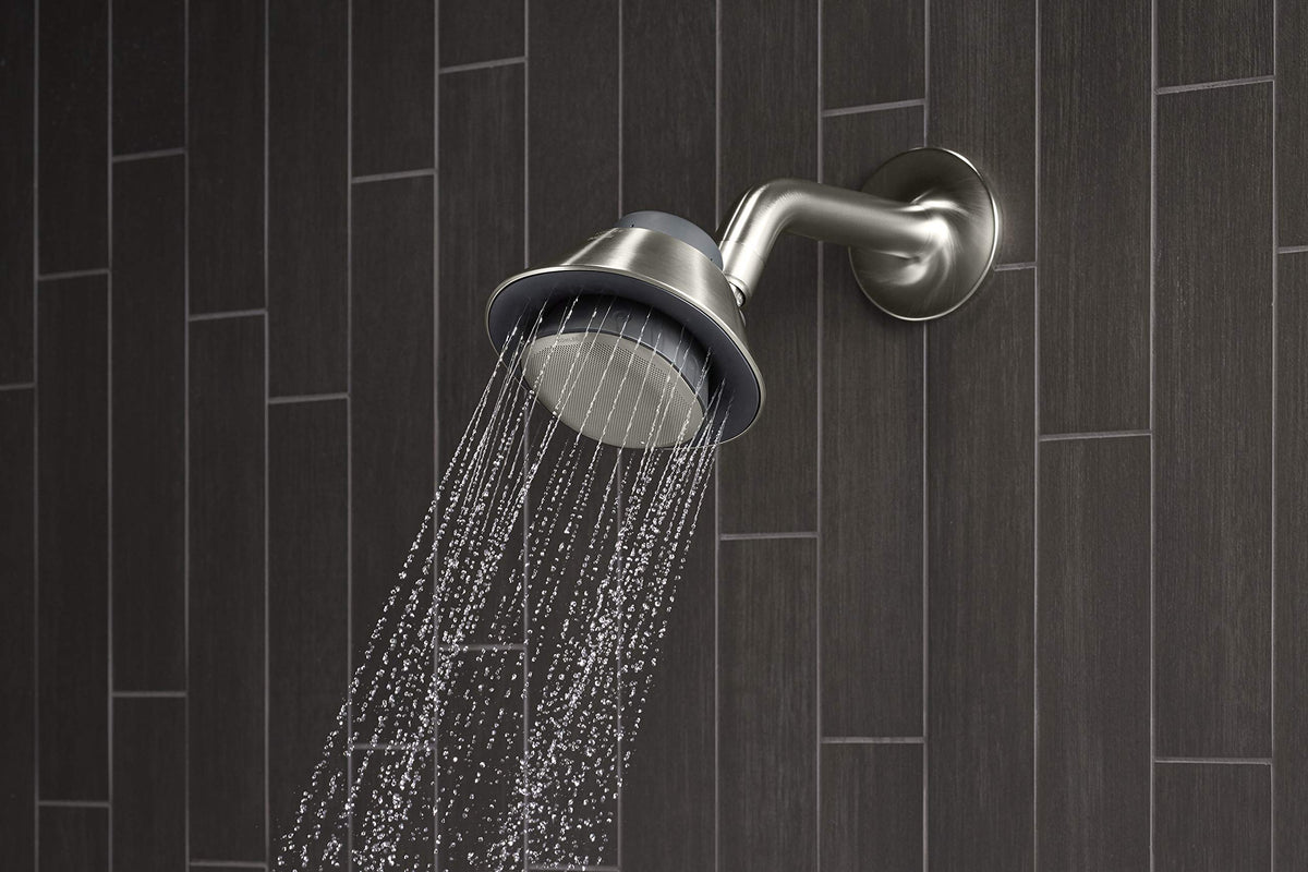 Kohler Moxie wireless Bluetooth setup demonstrates seamless device pairing.