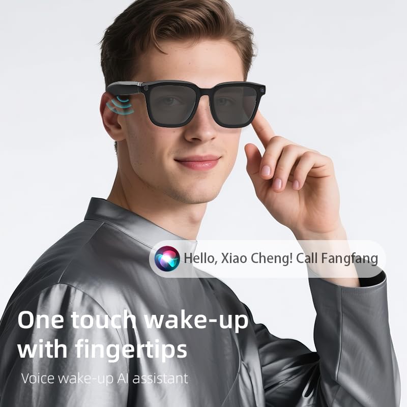 KOIPSSE AI smart camera glasses outdoor design—durable, lightweight wear for activities.
