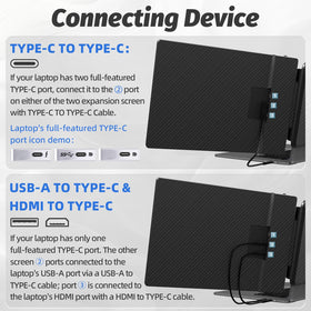 KOJOM 2K laptop screen extender compatible with Windows, Mac, Chrome, and Switch.