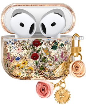 Kokaaee AirPods 4 case with quicksand liquid glitter for everyday stylish protection.