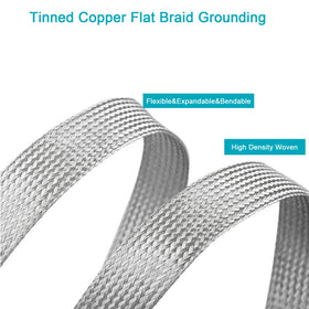 Kokey-xy grounding braid sleeve illustrating electrostatic protection and grounding use.