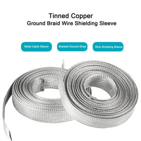 Kokey-xy tinned copper braided sleeve tubular design with inner diameter 5/32 inch.