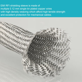 Kokey-xy sleeve used in high-speed rail harness applications for EMI shielding.