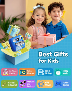 KOKODI close-up of lens and 2.4 inch screen, clear-view capture for kids