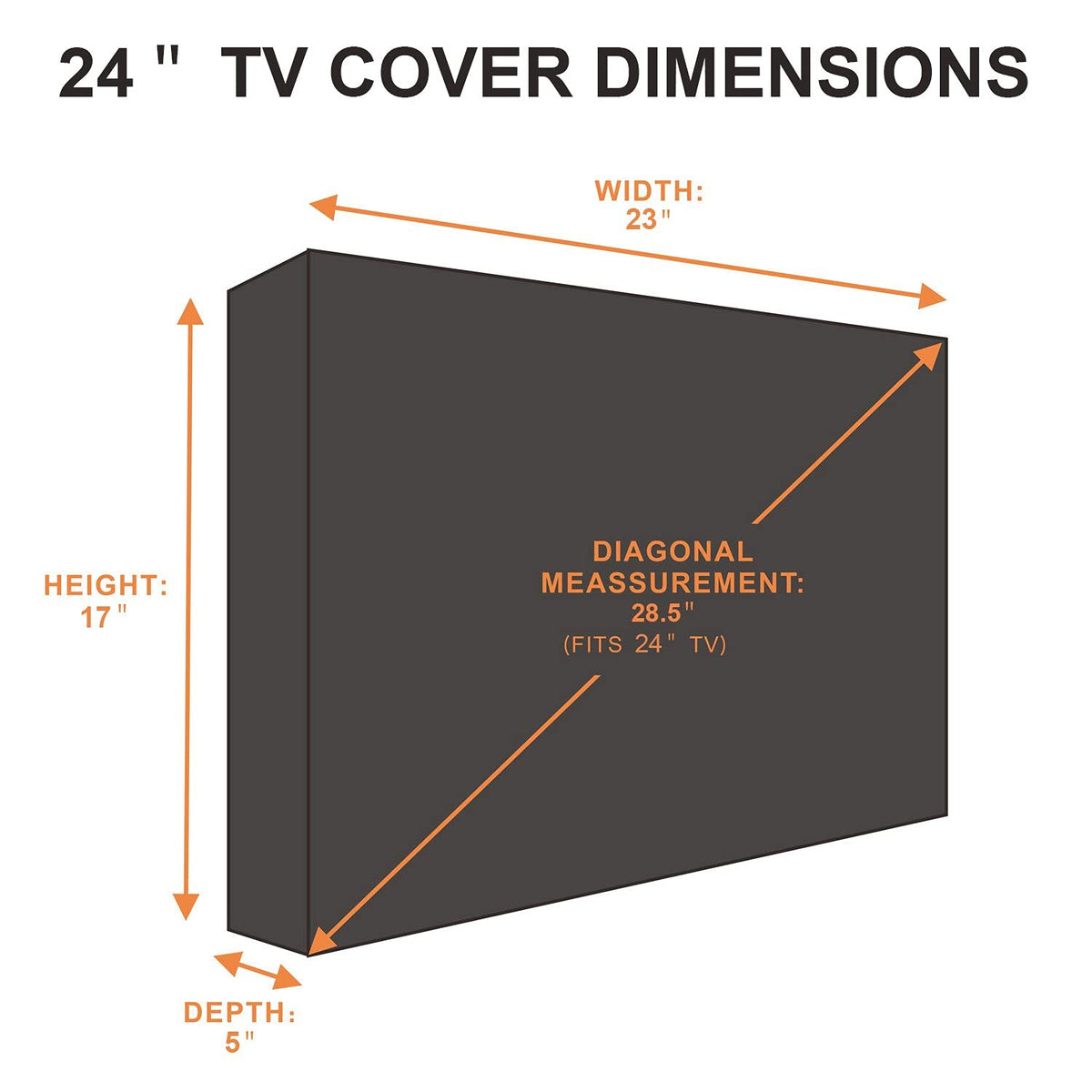 KOLIFE K LIFE Outdoor TV Cover bottom-seal detail shields screen edge from moisture.