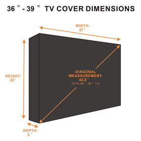 KOLIFE K LIFE Outdoor TV Cover with Velcro setup simplifies securing your screen