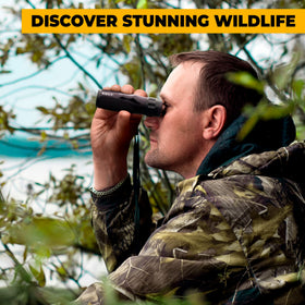 Koly BAK-4 monocular with wrist strap secured during outdoors