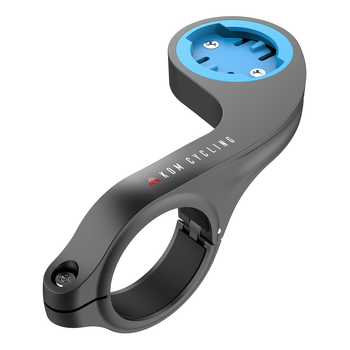 KOM Cycling Wahoo Ace compatibility secures larger computers on handlebars.