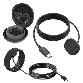 KONAFEI charging cable with Ray-Ban Meta Display charger and storage bag for easy travel.