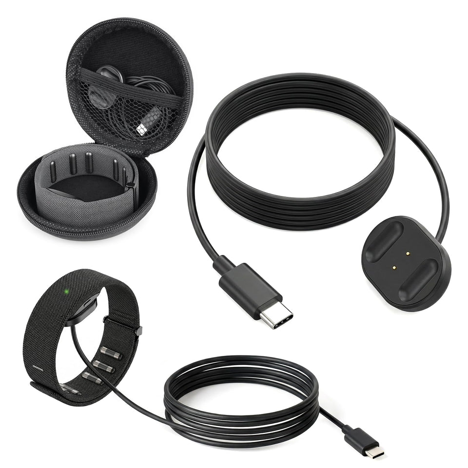 KONAFEI charging cable with Ray-Ban Meta Display charger and storage bag for easy travel.