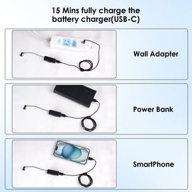 Charging while wearing reduces low-battery anxiety during use