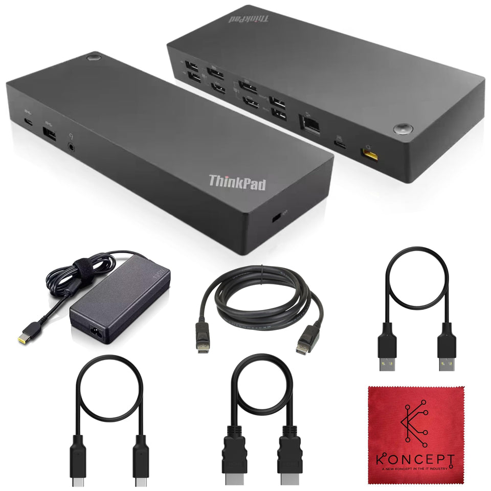 Koncept 40AF0135US docking station delivers a dual-monitor setup for ThinkPad users.