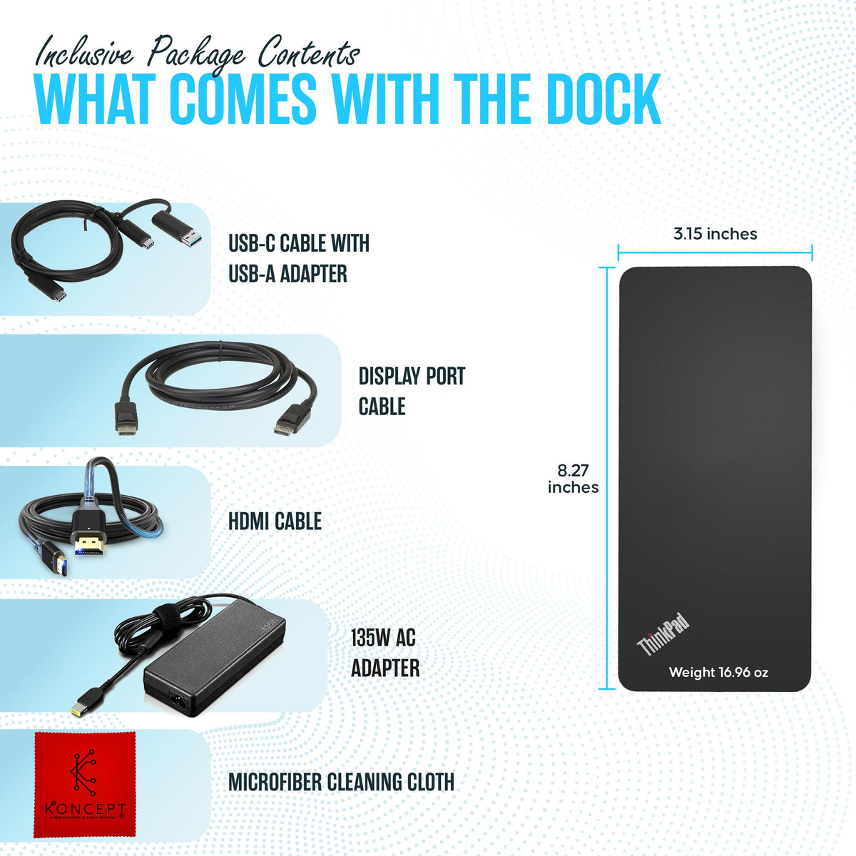Koncept 40AF0135US ports and Ethernet enable fast data transfer and peripheral compatibility.