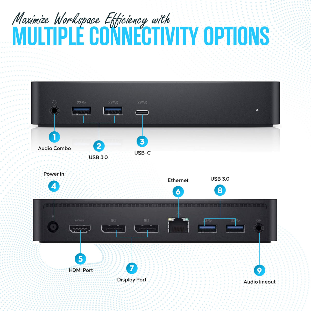 Koncept D6000 includes an HDMI cable for high-resolution displays.