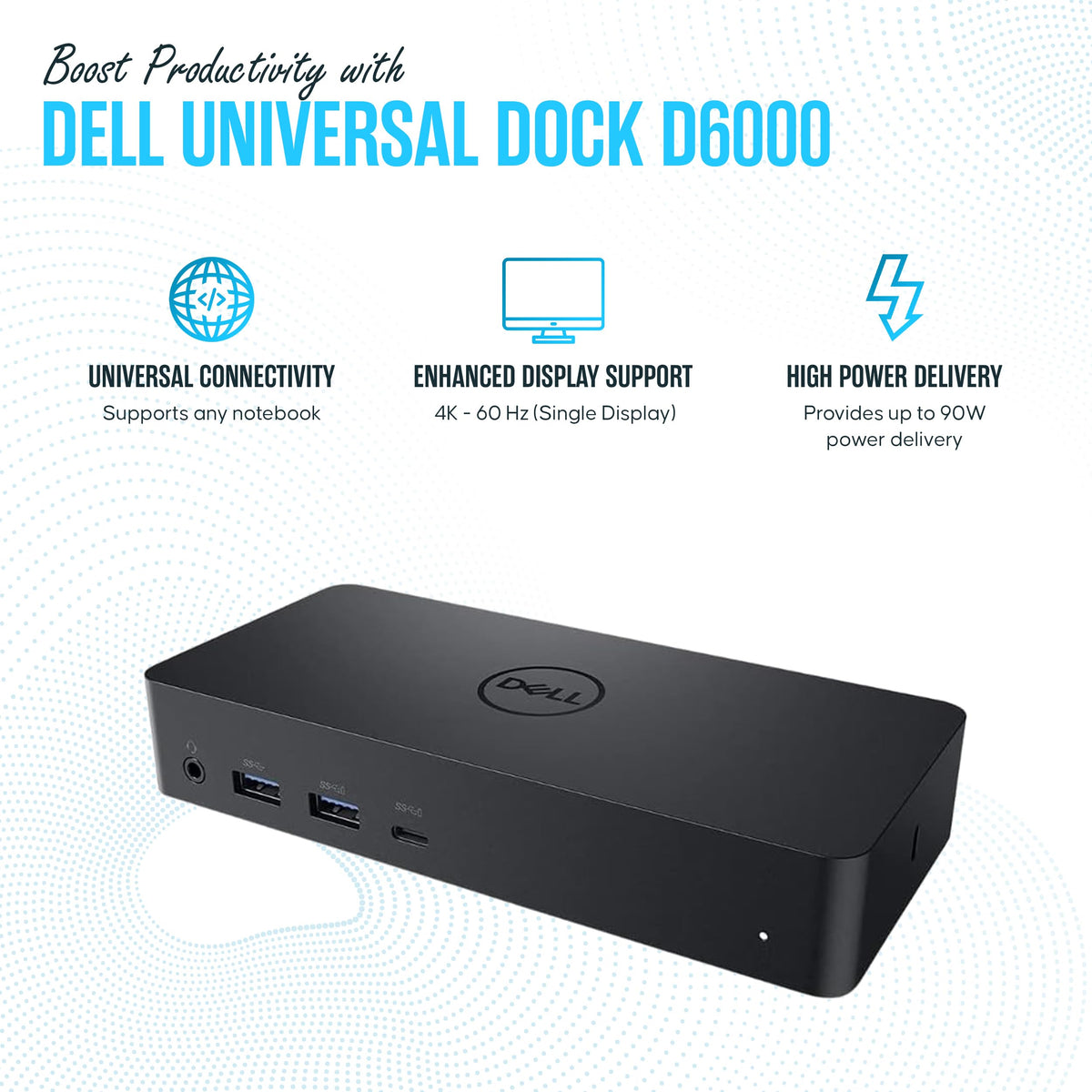 Koncept D6000 Power Delivery keeps laptops powered during intensive tasks.