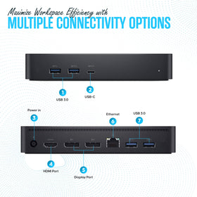Koncept Dell D6000S 130W PD powering a laptop during use