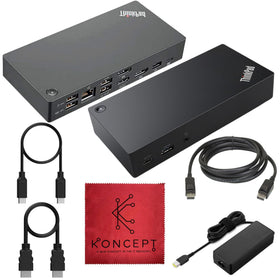 Koncept Lenovo ThinkPad dock front view ideal for quick, organized workstation setup.