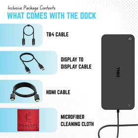 Koncept SD25TB4 ports layout showcases abundant connectivity for multi-device workstations.